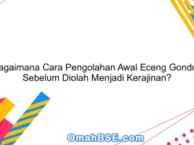 Bagaimana Cara Pengolahan Awal Eceng Gondok Sebelum Diolah Menjadi Kerajinan?