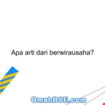 Apa arti dari berwirausaha?