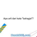 Apa arti dari kata "bahagia"?