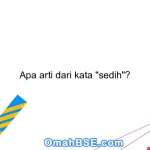 Apa arti dari kata "sedih"?