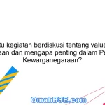 Apa itu kegiatan berdiskusi tentang value-nilai kebangsaan dan mengapa penting dalam Pendidikan Kewarganegaraan?