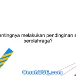 Apa pentingnya melakukan pendinginan setelah berolahraga?