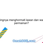 Apa pentingnya menghormati lawan dan wasit dalam permainan?