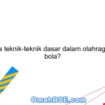 Apa saja teknik-teknik dasar dalam olahraga sepak bola?