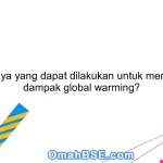 Apa upaya yang dapat dilakukan untuk mengurangi dampak global warming?