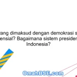 Apa yang dimaksud dengan demokrasi sistem presidensial? Bagaimana sistem presidensial di Indonesia?