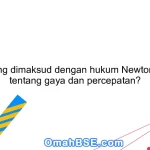 Apa yang dimaksud dengan hukum Newton kedua tentang gaya dan percepatan?