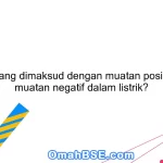 Apa yang dimaksud dengan muatan positif dan muatan negatif dalam listrik?