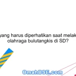 Apa yang harus diperhatikan saat melakukan olahraga bulutangkis di SD?