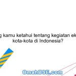 Apa yang kamu ketahui tentang kegiatan ekonomi di kota-kota di Indonesia?