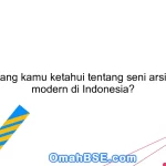 Apa yang kamu ketahui tentang seni arsitektur modern di Indonesia?