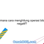 Bagaimana cara menghitung operasi bilangan negatif?