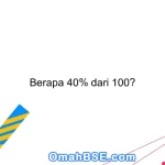 Berapa 40% dari 100?