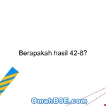 Berapakah hasil 42-8?