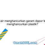 Mengapa air menghancurkan garam dapur tetapi tidak menghancurkan plastik?