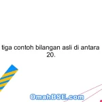 Sebutkan tiga contoh bilangan asli di antara 15 hingga 20.