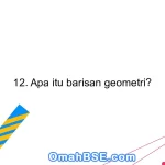 12. Apa itu barisan geometri?