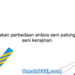 15. Jelaskan perbedaan antara seni patung dengan seni kerajinan.