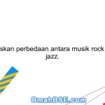 69. Jelaskan perbedaan antara musik rock dengan jazz.