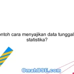 Apa contoh cara menyajikan data tunggal dalam statistika?