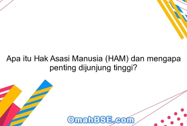 Apa itu Hak Asasi Manusia (HAM) dan mengapa penting dijunjung tinggi?