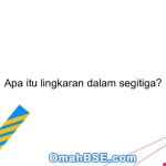 Apa itu lingkaran dalam segitiga?