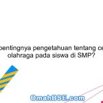 Apa pentingnya pengetahuan tentang cedera olahraga pada siswa di SMP?