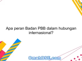 Apa peran Badan PBB dalam hubungan internasional?