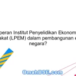 Apa peran Institut Penyelidikan Ekonomi dan Masyarakat (LPEM) dalam pembangunan ekonomi negara?