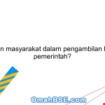 Apa peran masyarakat dalam pengambilan kebijakan pemerintah?