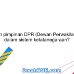 Apa peran pimpinan DPR (Dewan Perwakilan Rakyat) dalam sistem ketatanegaraan?