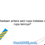 Apa perbedaan antara seni rupa instalasi dan seni rupa lainnya?