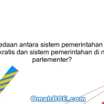 Apa perbedaan antara sistem pemerintahan di negara demokratis dan sistem pemerintahan di negara parlementer?