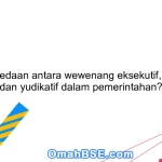 Apa perbedaan antara wewenang eksekutif, legislatif, dan yudikatif dalam pemerintahan?