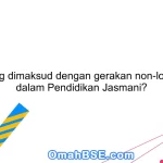 Apa yang dimaksud dengan gerakan non-locomotor dalam Pendidikan Jasmani?