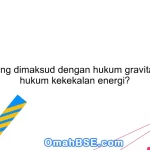 Apa yang dimaksud dengan hukum gravitasi dan hukum kekekalan energi?