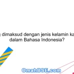 Apa yang dimaksud dengan jenis kelamin kata benda dalam Bahasa Indonesia?