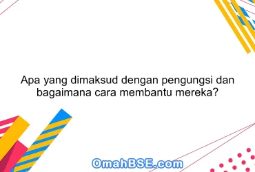 Apa yang dimaksud dengan pengungsi dan bagaimana cara membantu mereka?