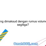 Apa yang dimaksud dengan rumus volume limas segitiga?