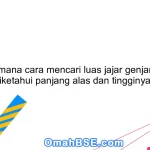 Bagaimana cara mencari luas jajar genjang jika diketahui panjang alas dan tingginya?