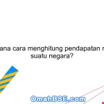 Bagaimana cara menghitung pendapatan nasional suatu negara?