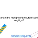 Bagaimana cara menghitung ukuran sudut dalam segitiga?