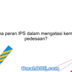 Bagaimana peran IPS dalam mengatasi kemiskinan di pedesaan?