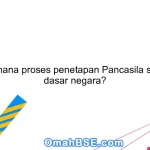 Bagaimana proses penetapan Pancasila sebagai dasar negara?