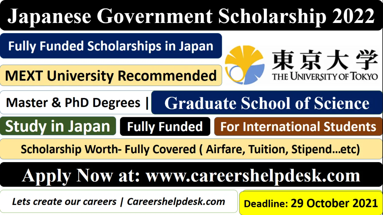 Prepare for the MEXT Japanese Government Fully Funded Scholarship